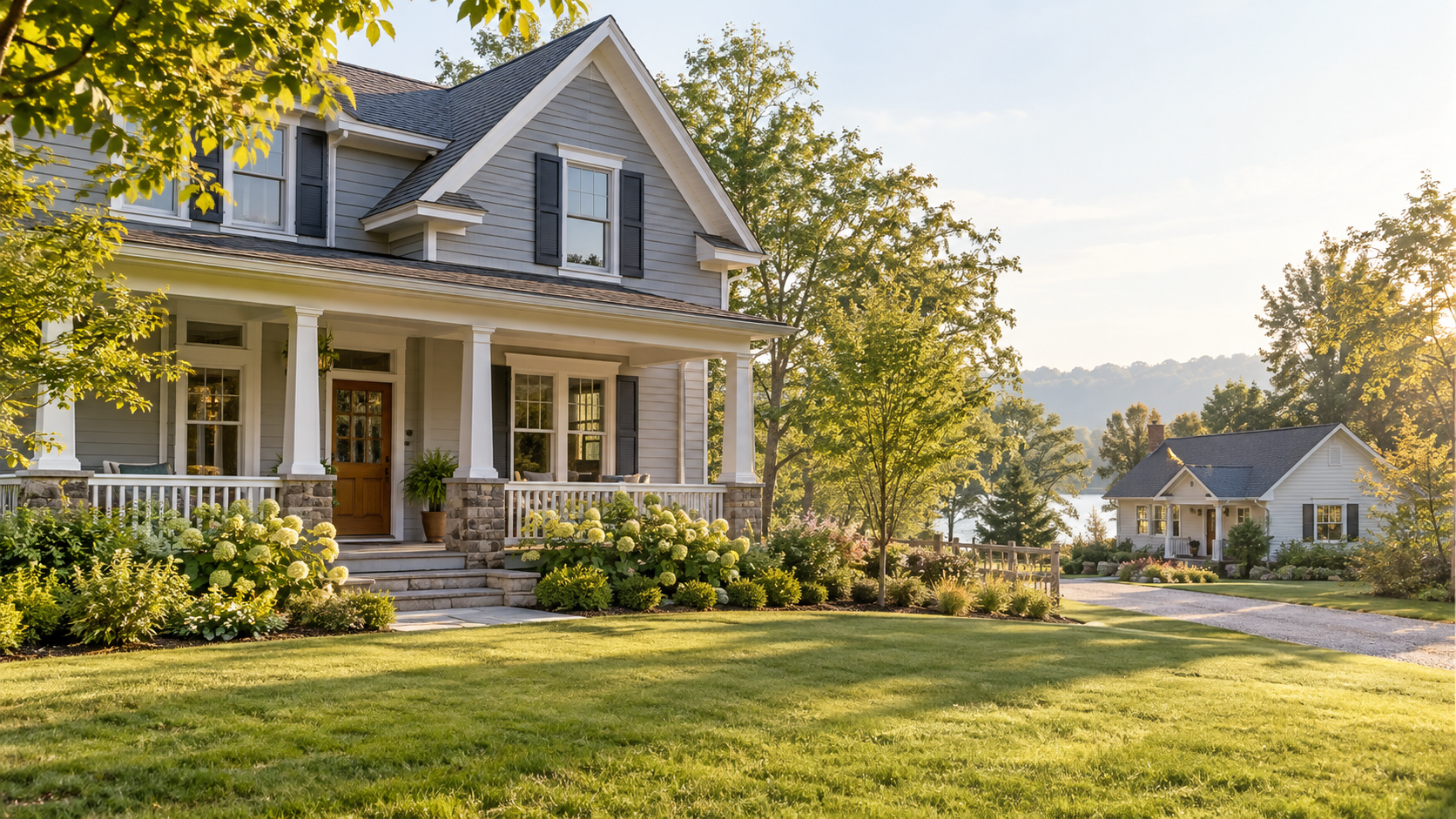 A primary home and a second rental-style home